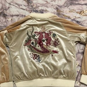 Velvet Mermaid Bomber Jacket